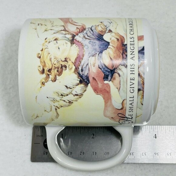 Vintage Beyond A Dream Angel Wing Mug M9018 Bible Verse Psalm Christian Religion - Picture 11 of 11